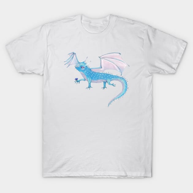 Sapphire Dragon T-Shirt by DesertCow